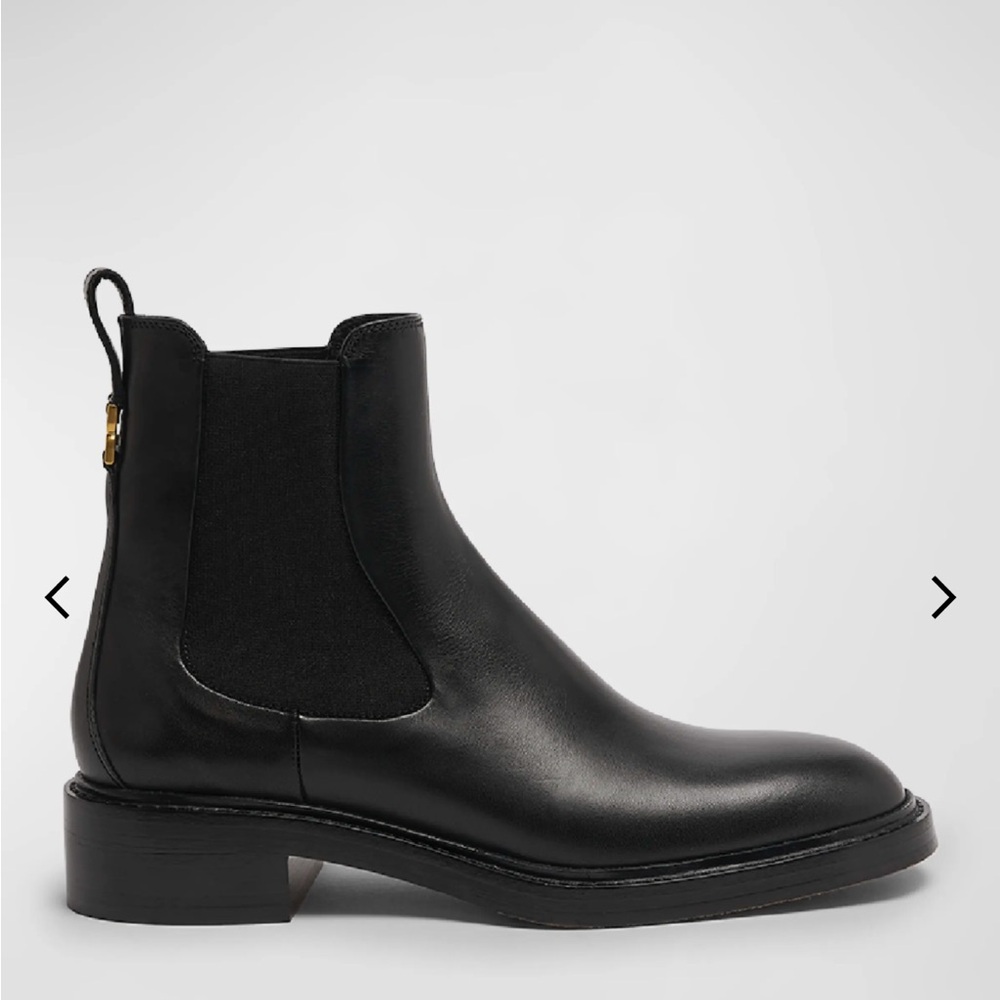 New Chloe Marcie Leather Chelsea Ankle Boots